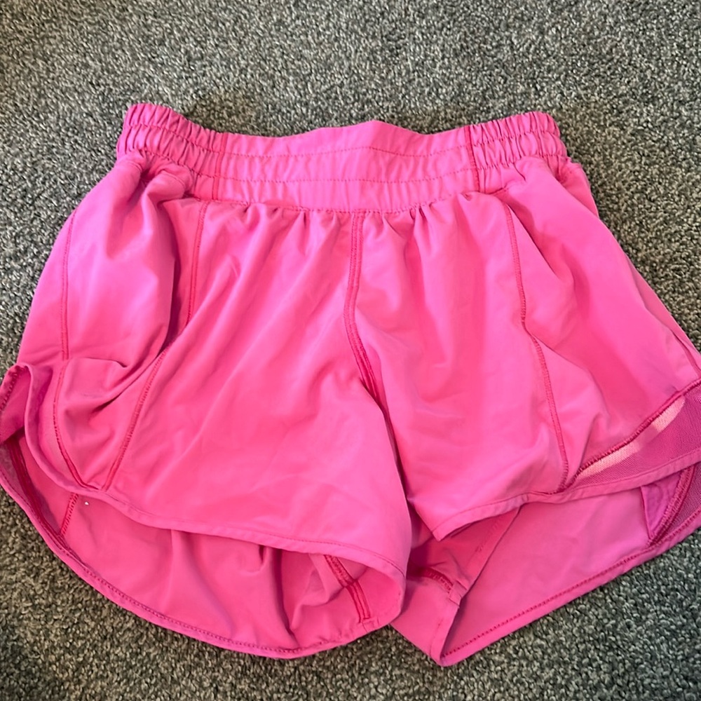 Sonic pink lululemon low rise hotty hot shorts SOLD